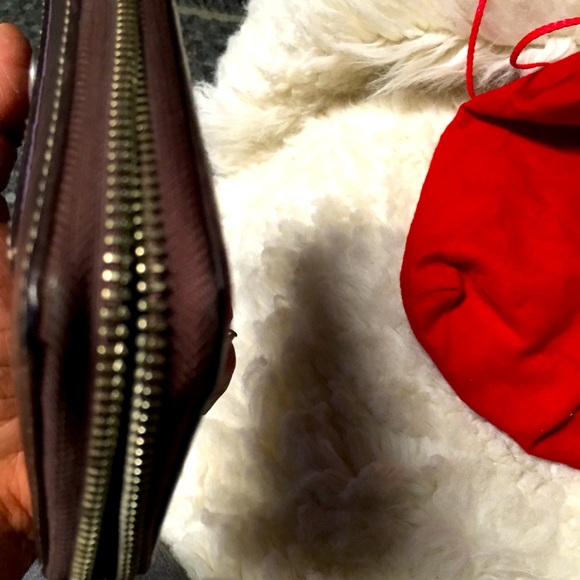 Vintage Coach Calfskin Leather zip long wallet - Picture 10 of 10